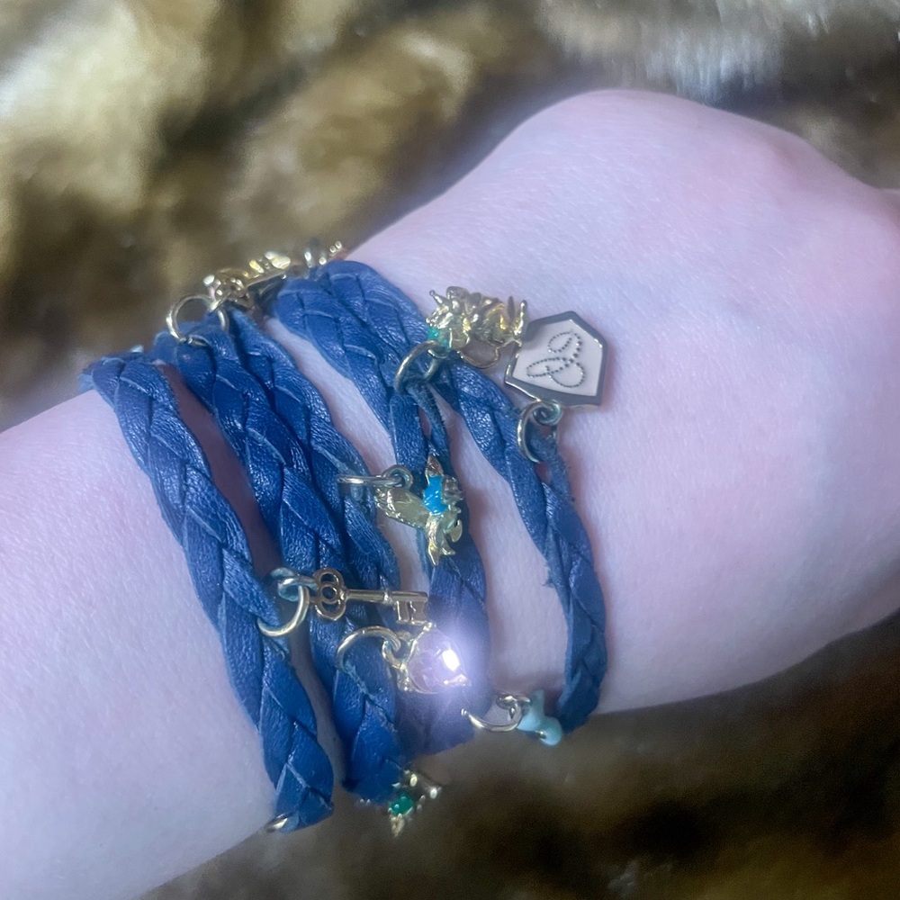 🐭 Kidada for Disney Couture Cinderella Leather Wrap Bracelet 💕EUC